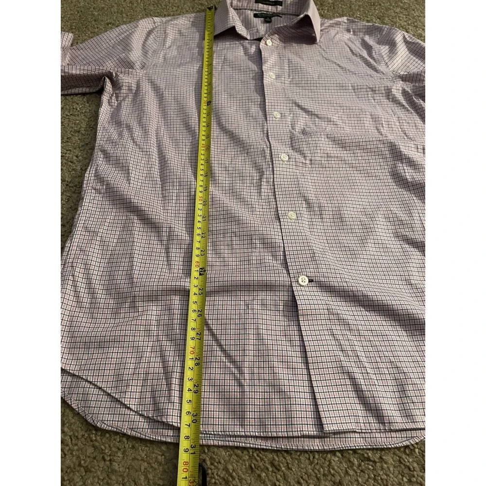 Banana Republic Long Sleeve Button Up Shirt Red White Blue Plaid Medium JBHS